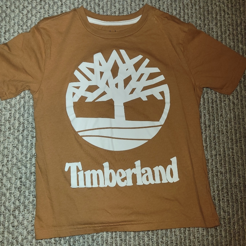 Boys Timberland t-shirt wheat size S(8)